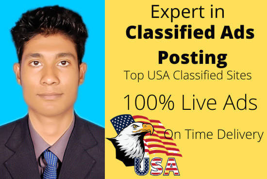I will do 50 classified ads posting manually in usa