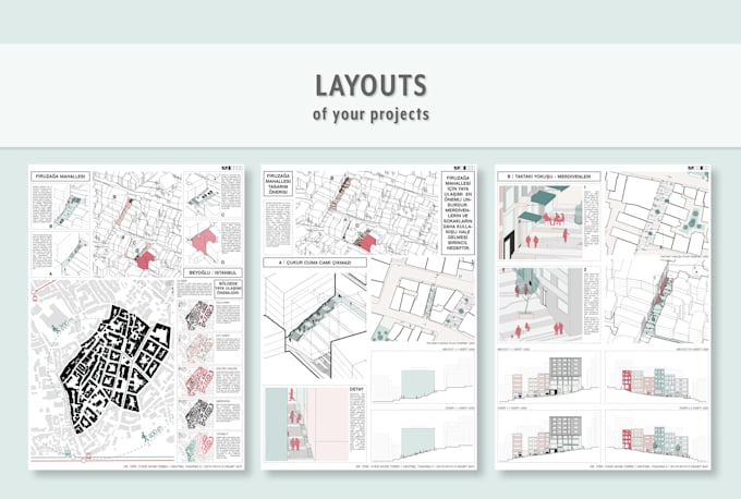 design architectural posters and layouts