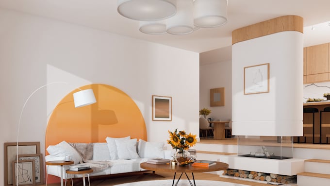 Interior design, model and visualize your space by Antoninokiri | Fiverr