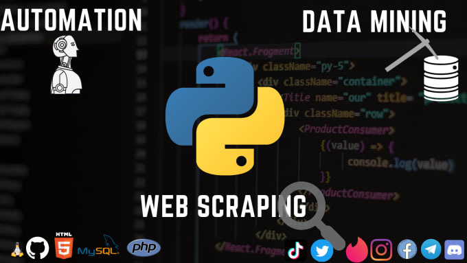 Crea script python per automazione, web scraping, bot, matematica o ...