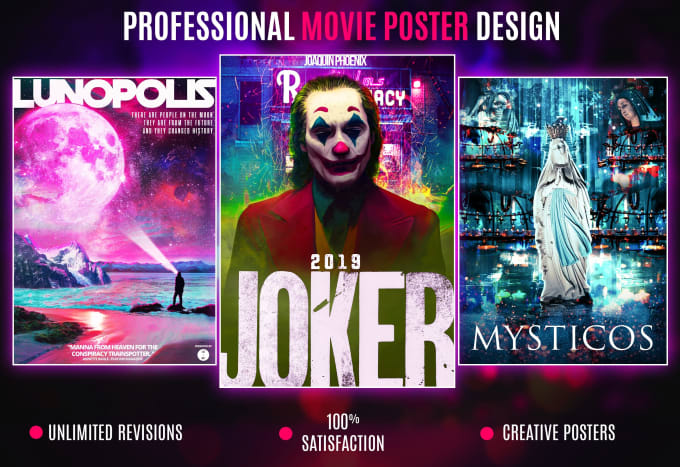 Hire a freelancer to design professional movie poster, film poster, game poster