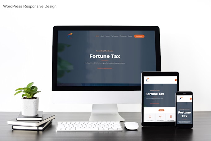 build professional and responsive wordpress website