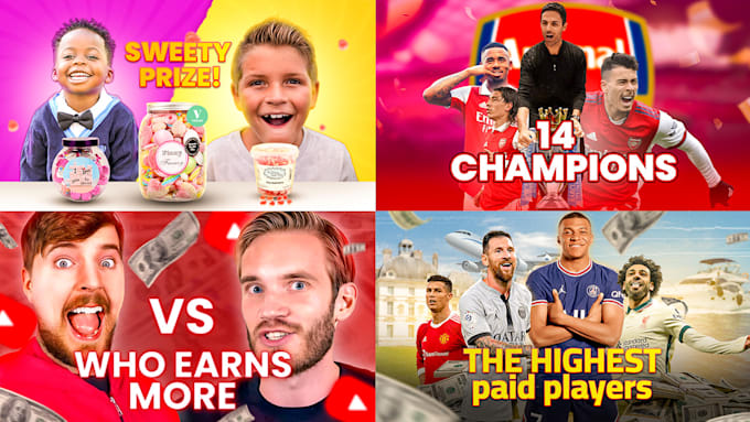 design attractive youtube thumbnail