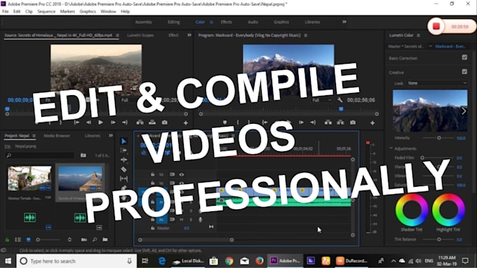 compile video and edit them professionally