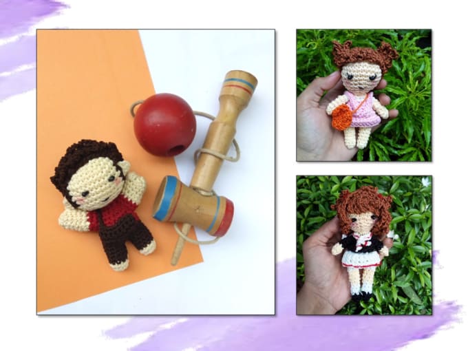 Hire a freelancer to make amigurumi doll from anime figure, oc, game, ilustration