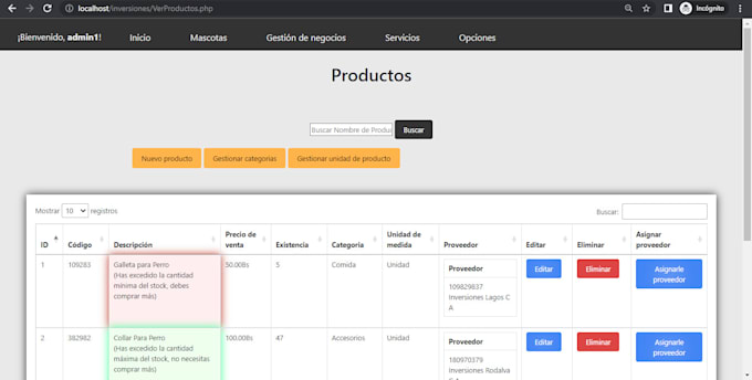 develop and design a web app in HTML,CSS,js backend with PHP and mysql