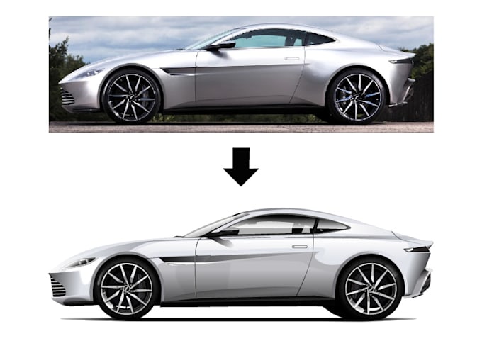draw your car into an awesome art for personalized gift