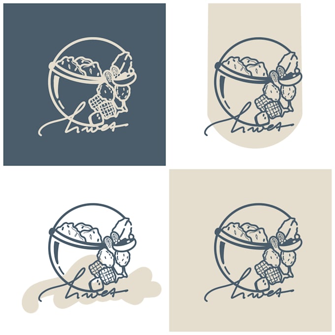 design aesthetic hand drawn logo and illustration