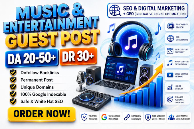 write HQ guest post on a da55 music, entertainment blog