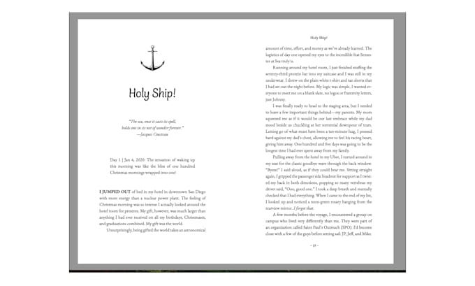 design a professional book interior layout