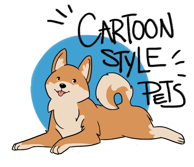 draw your pet in cartoon style