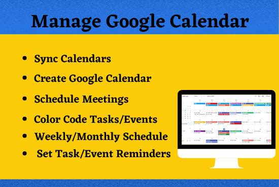 Create and manage google calendar by Awesomesherry Fiverr