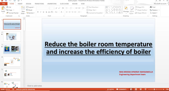 create a creative presentation for you