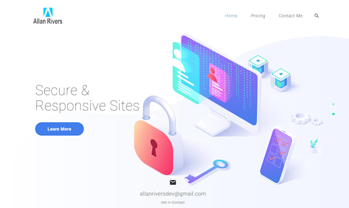 Create a one page site in standard html css and js by Allanrivers99 ...
