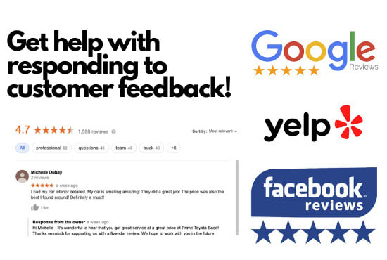 respond to customer feedback to resolve issues