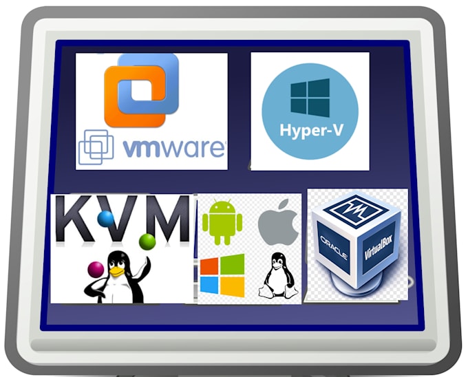 install virtual machines vmware hyperv virtualbox kvm