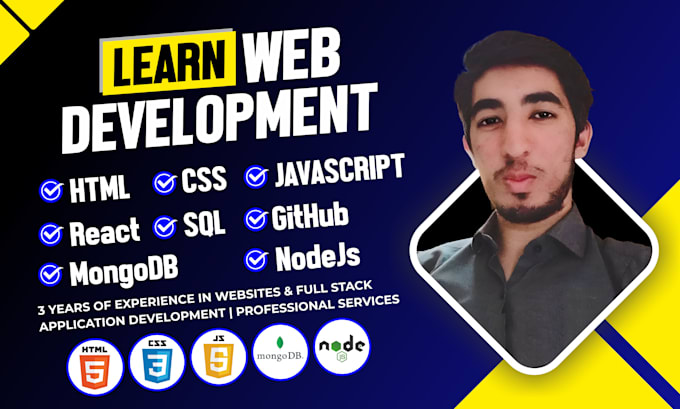 teach html, css, javascript, react, node, sql, mongodb, mern