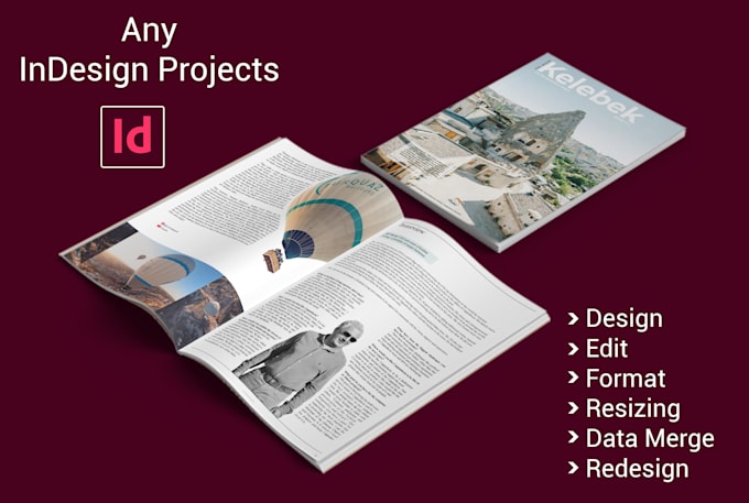 do magazine layout, planner,catalog, in indesign