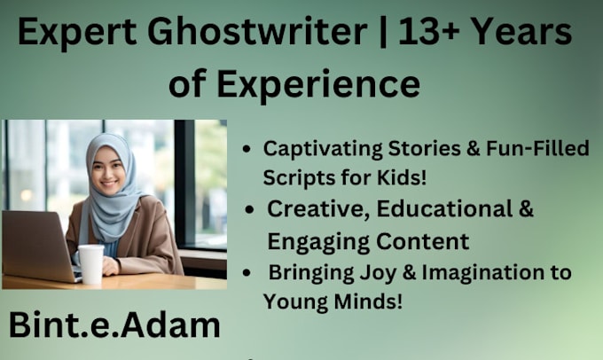 ghostwrite kids stories and video scripts