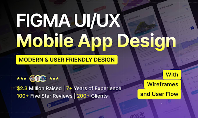 create modern user friendly figma mobile app ui ux design