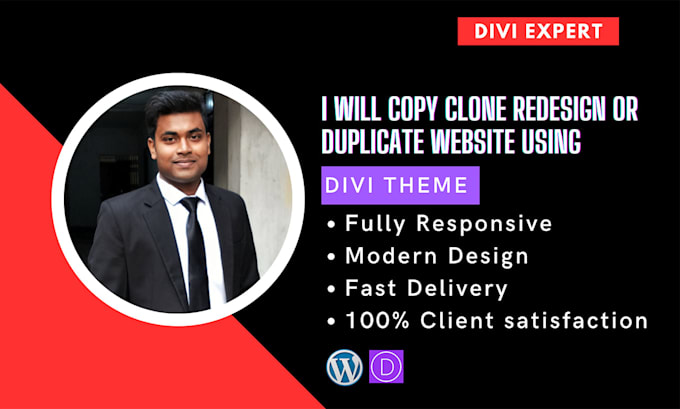 copy clone redesign or duplicate website using divi theme