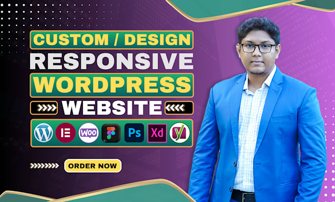 build wordpress website design, redesign, revamp or custom