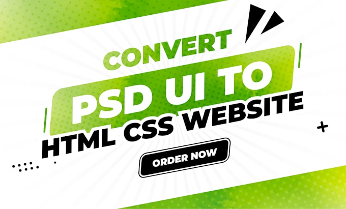convert psd to html css responsive website