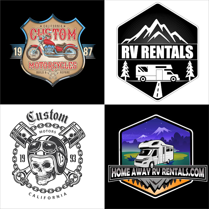 design motorcycle club and automotive for tshirt or logo