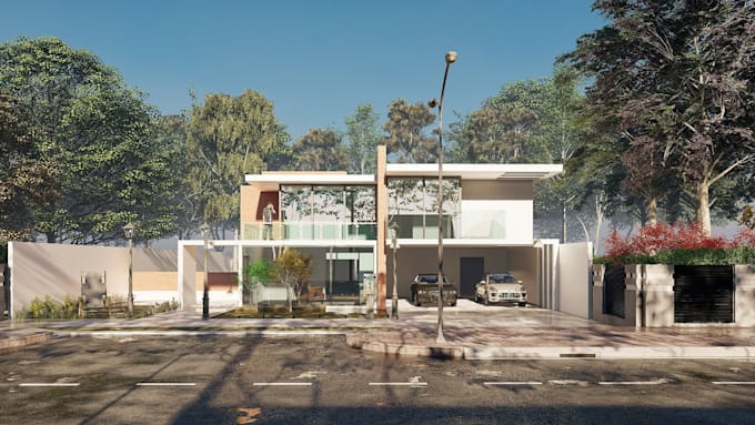Do 3d architectural rendering visualization of exterior and interior ...