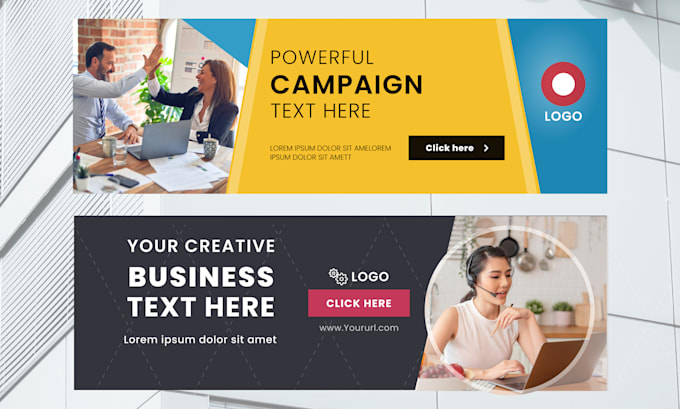 design animated HTML5 banner ads, gifs for google display