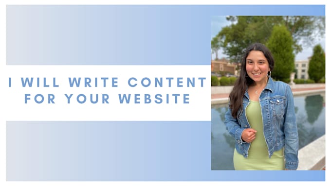 write content for your website