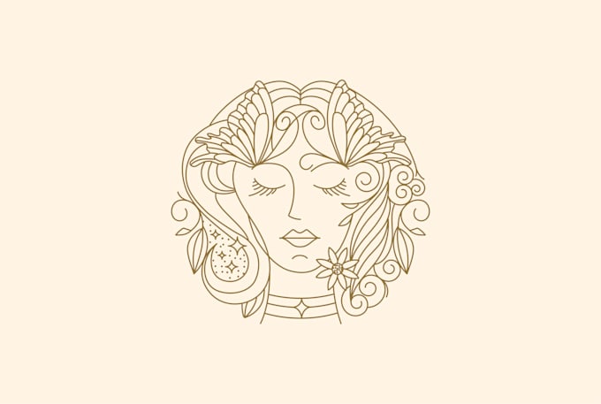 design feminine hand drawn logo