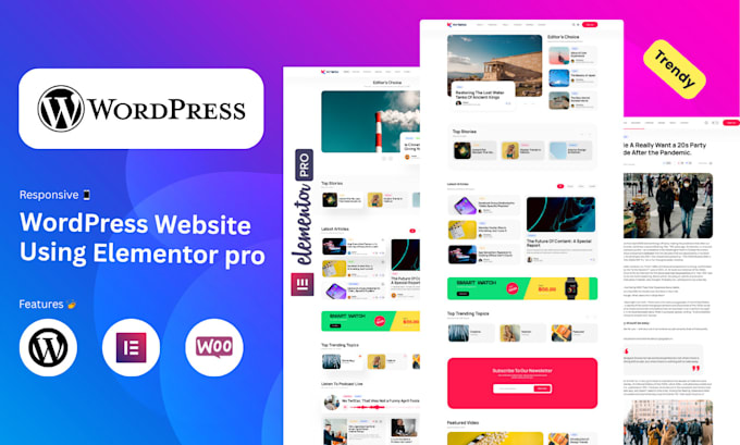 develop your wordpress website through elementor