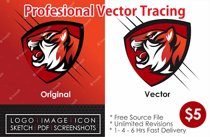 tracing image to vector