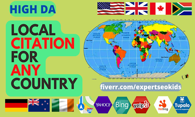 create local citations for any country from top local listing