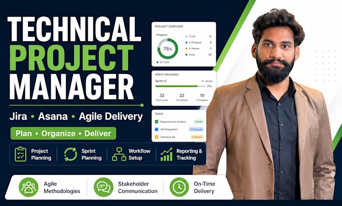 be your technical project manager for jira and agile projects