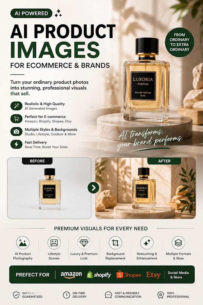 create realistic ai product images for ecommerce