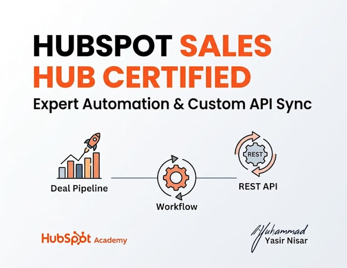 create hubspot sales hub automation pipeline and custom api integration