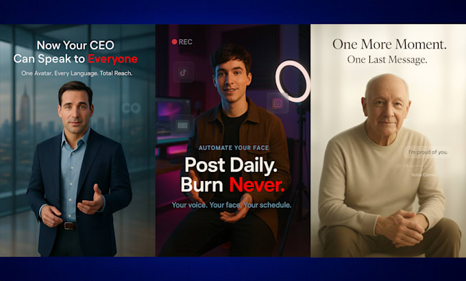 create ai spokesperson video, ai avatar, talking head, cloning you or your team