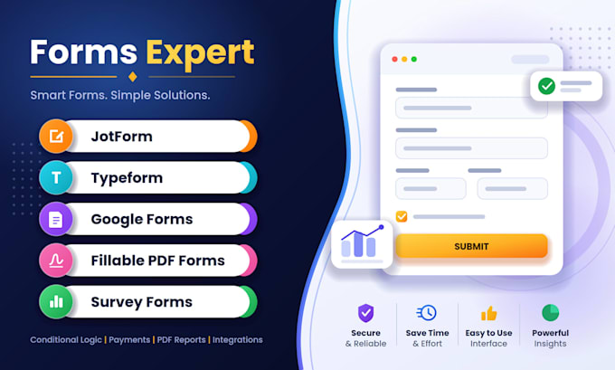 create online form using jotform, typeform, online survey, tally form