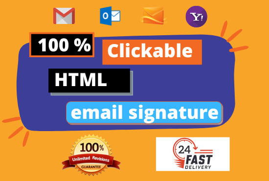 do clickable HTML email signature