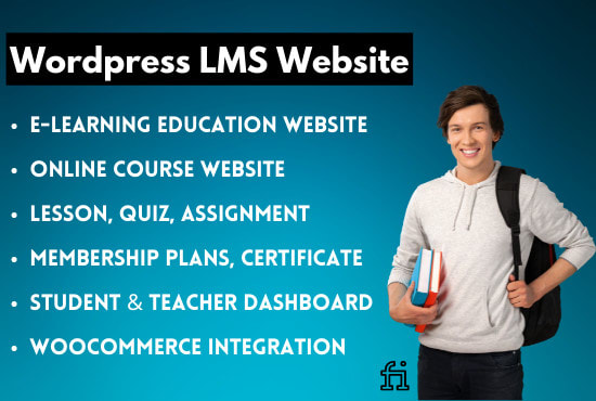 design wordpress lms website with learndash lms