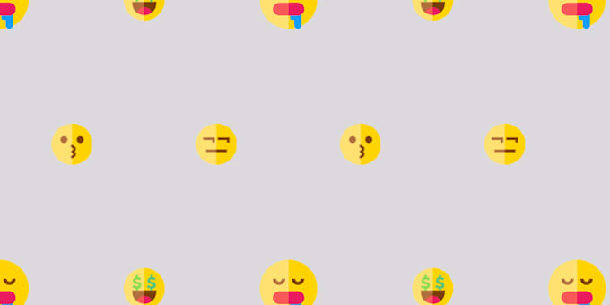 a simple emoji wallpaper