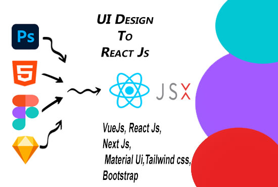 Convert figma to react, psd to react, and xd to react app by ...
