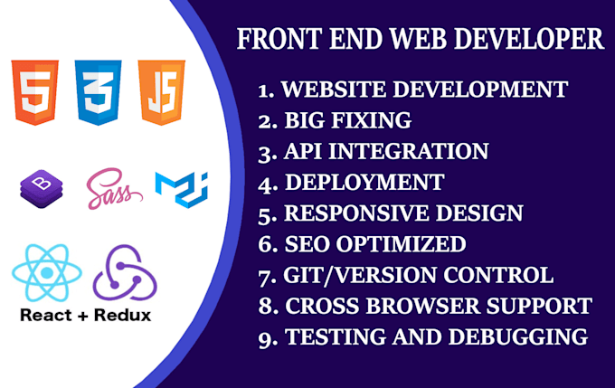 Do front end web development in react js and next js by Sadam_khan444 ...