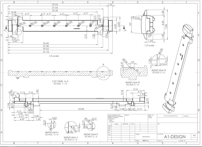 do 3d modeling, and mechanical design on solidworks