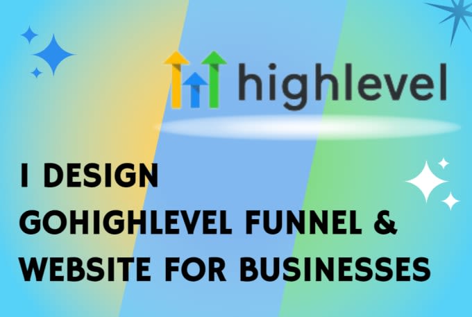 Design go highlevel funnel, gohighlevel landing page, go ...