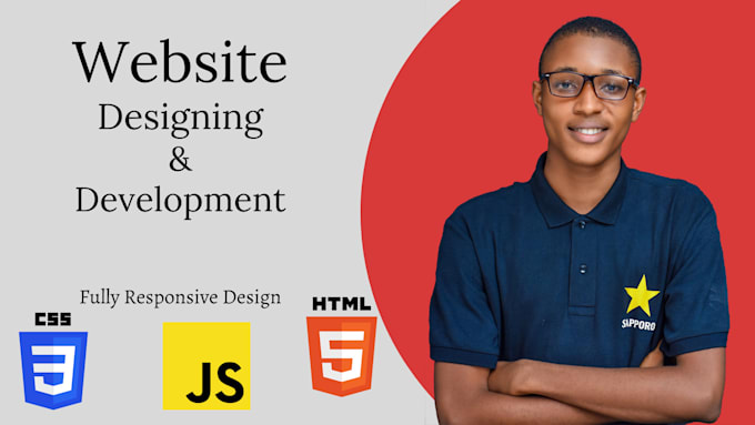 Design modern responsive website using html, css, and javascript by Iam ...