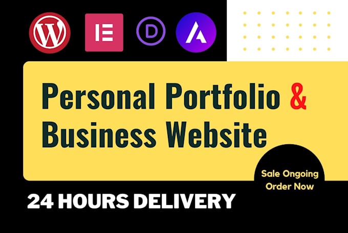 create business website, portfolio site using wordpress