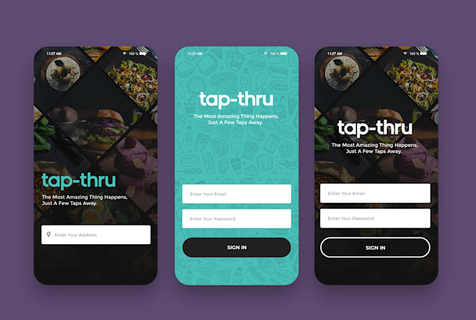 design a mobile app UI for apple ios and android
